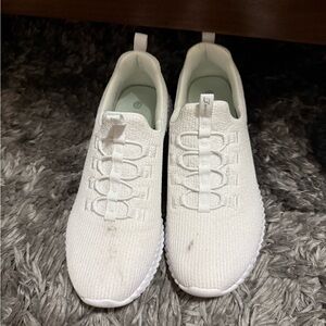 Skechers White Sneakers Modern Knit Design